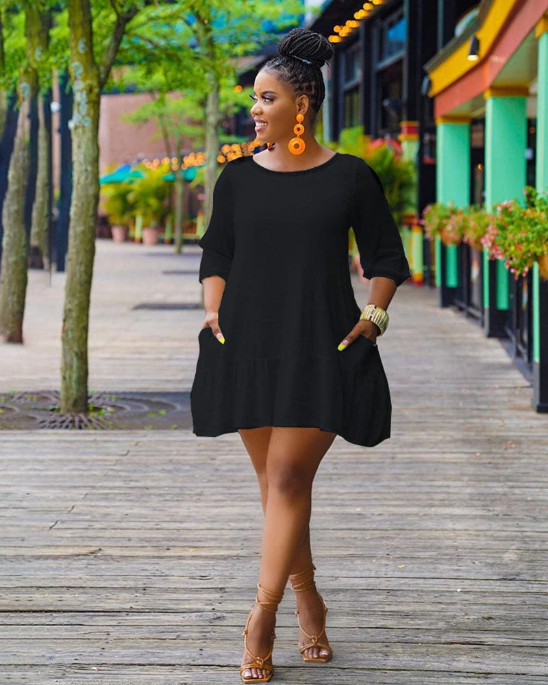 Divanewlook New In SOLID SHORT SLEEVE TEE DRESS 6 Divanewlook New In SOLID SHORT SLEEVE TEE DRESS