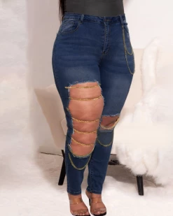 宇衣阁 Chain Gang Jeans