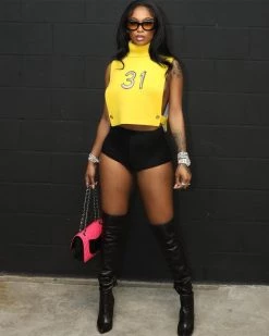 拉尔 Please Me Crop Top