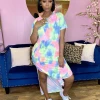 Divanewlook Tie Dye T-Shirt Dress