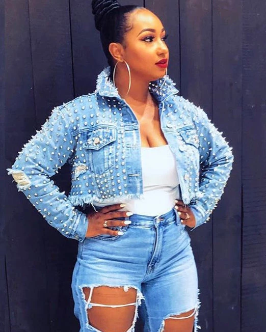 彩君服饰 Edgy Glam Jacket Plus Size Outerwear 2 彩君服饰 Edgy Glam Jacket Plus Size Outerwear