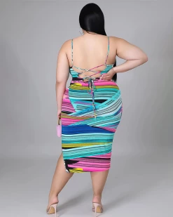 启飞 New In Maui Sunsets Dress