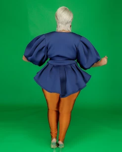 Divanewlook New In Balloon Sleeve Top