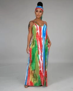 Divanewlook Color Washed Dress New In