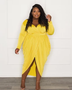 Divanewlook Athena Draped Midi Dress