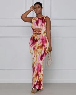Divanewlook To Tie Dye For Knotted Maxi Dress 12 Divanewlook To Tie Dye For Knotted Maxi Dress