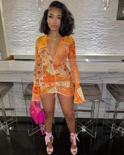 菲恩 New In Bandana Mesh Dress