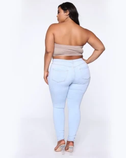 林和美妙少女 Basic Hi Waist Jeans New In