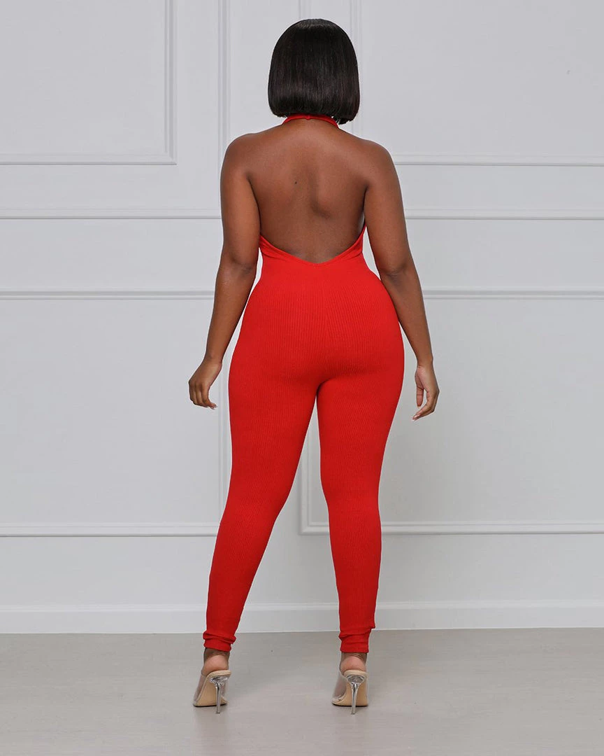 Divanewlook New In I'm Into It Ribbed Halter Jumpsuit 8 Divanewlook New In I'm Into It Ribbed Halter Jumpsuit