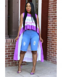 棠景成韵 ANASTASIA HIGH LOW STATEMENT BLOUSE