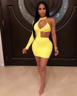 Divanewlook New In EYES ON ME MINI DRESS