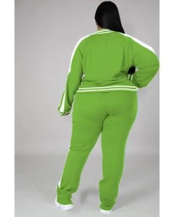 胖妹儿 Plus Size Cold Shoulder Plus Tracksuit