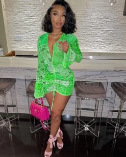 菲恩 New In Bandana Mesh Dress