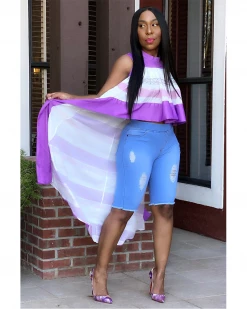 棠景成韵 ANASTASIA HIGH LOW STATEMENT BLOUSE