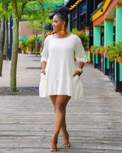 Divanewlook New In SOLID SHORT SLEEVE TEE DRESS 17 Divanewlook New In SOLID SHORT SLEEVE TEE DRESS