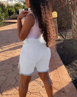 Divanewlook New In Fashion Sexy Broken Hole Denim Pants