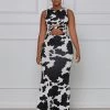 Divanewlook To Tie Dye For Knotted Maxi Dress