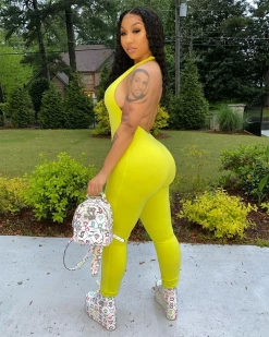 Divanewlook I’m Into It Ribbed Halter Jumpsuit New In