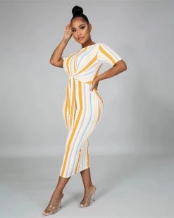 新莱亿 San Diego Tie Waist Dress