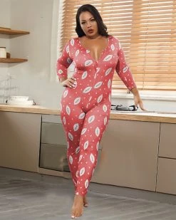 欧时尚 Plus Size Leaves Fall Leisure Jumpsuit 16 欧时尚 Plus Size Leaves Fall Leisure Jumpsuit