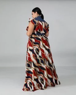 绣川 Zipper N Chain Maxi Dress