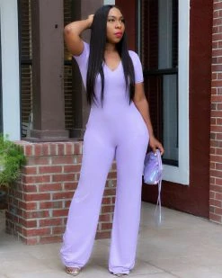 Divanewlook ASHA RELAXED WIDE LEG WEEKENDER JUMPSUIT New In