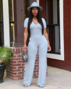 Divanewlook ASHA RELAXED WIDE LEG WEEKENDER JUMPSUIT New In