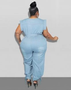 Divanewlook Ankle Tie Jumpsuit