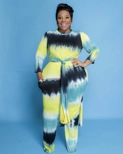 Divanewlook Tie Dye Pant Set