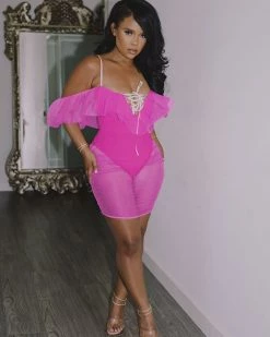 Divanewlook Beachy Feeling Swim Romper New In