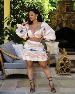 Divanewlook New In HEDIA RUCHED TWO PIECE SET