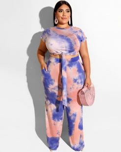 Girlsintrendy Curvy Tied In Knot Matching Set