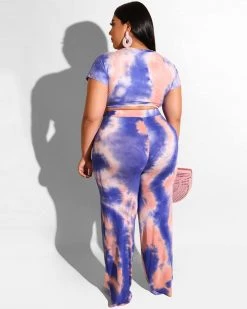 Girlsintrendy Curvy Tied In Knot Matching Set