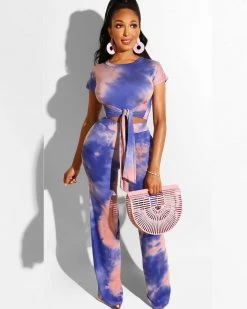 Girlsintrendy Curvy Tied In Knot Matching Set