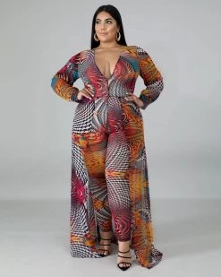 金缕燕衣 Faith Colorful Jumpsuit Plus Size