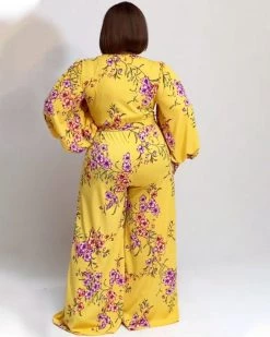 Divanewlook Faux Wrap Tie Jumpsuit New In