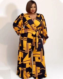 Divanewlook Faux Wrap Tie Jumpsuit New In