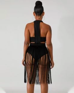 Divanewlook Fringe Bodysuit