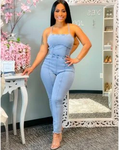 Divanewlook GRACIE DENIM JUMPSUIT