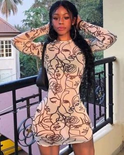 Divanewlook Two Face Mini Dress