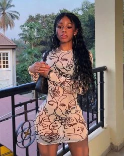 Divanewlook Two Face Mini Dress