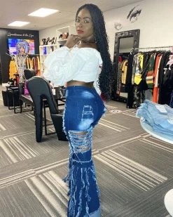 林和美妙 Destroyed Distressed Jeans Bottoms 7 林和美妙 Destroyed Distressed Jeans Bottoms