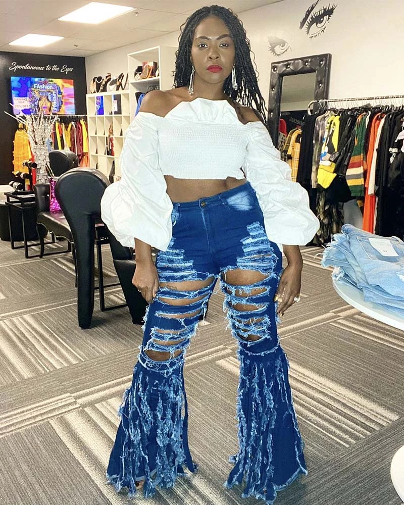 林和美妙 Destroyed Distressed Jeans Bottoms 1 林和美妙 Destroyed Distressed Jeans Bottoms