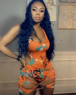 Divanewlook Graffiti Skirt Set New In