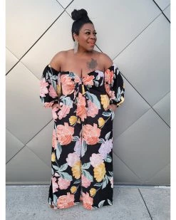 Divanewlook Floral Tied Jumpsuit New In 8 Divanewlook Floral Tied Jumpsuit New In