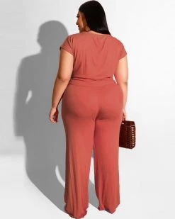 欧时尚 Plus Size Girls Go Wild Pant Set