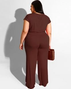 欧时尚 Plus Size Girls Go Wild Pant Set