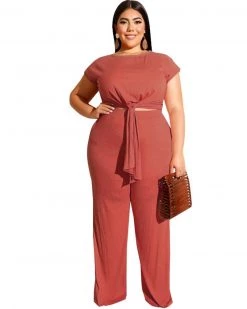 欧时尚 Plus Size Girls Go Wild Pant Set