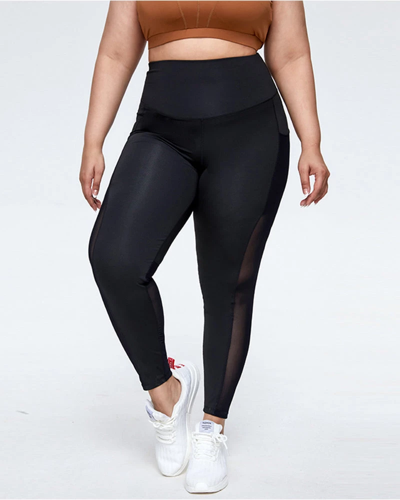 Divanewlook BASICS Plus Size Patchwork Legging 1 Divanewlook BASICS Plus Size Patchwork Legging
