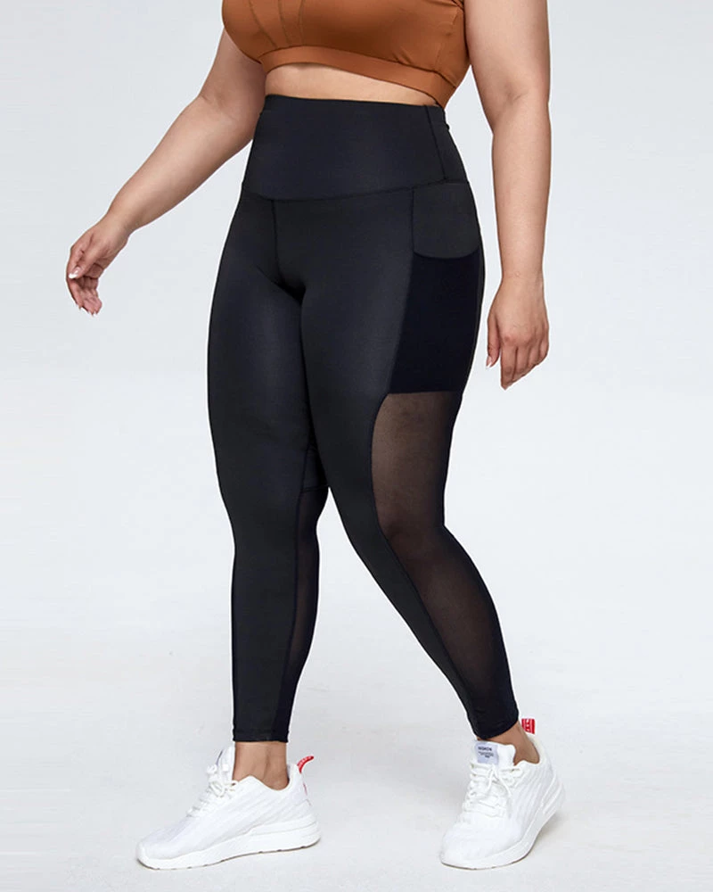 Divanewlook BASICS Plus Size Patchwork Legging 2 Divanewlook BASICS Plus Size Patchwork Legging